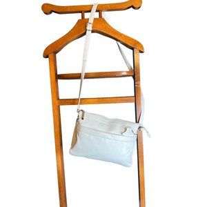 Giani Bernini White Crossbody 100% Leather Bag